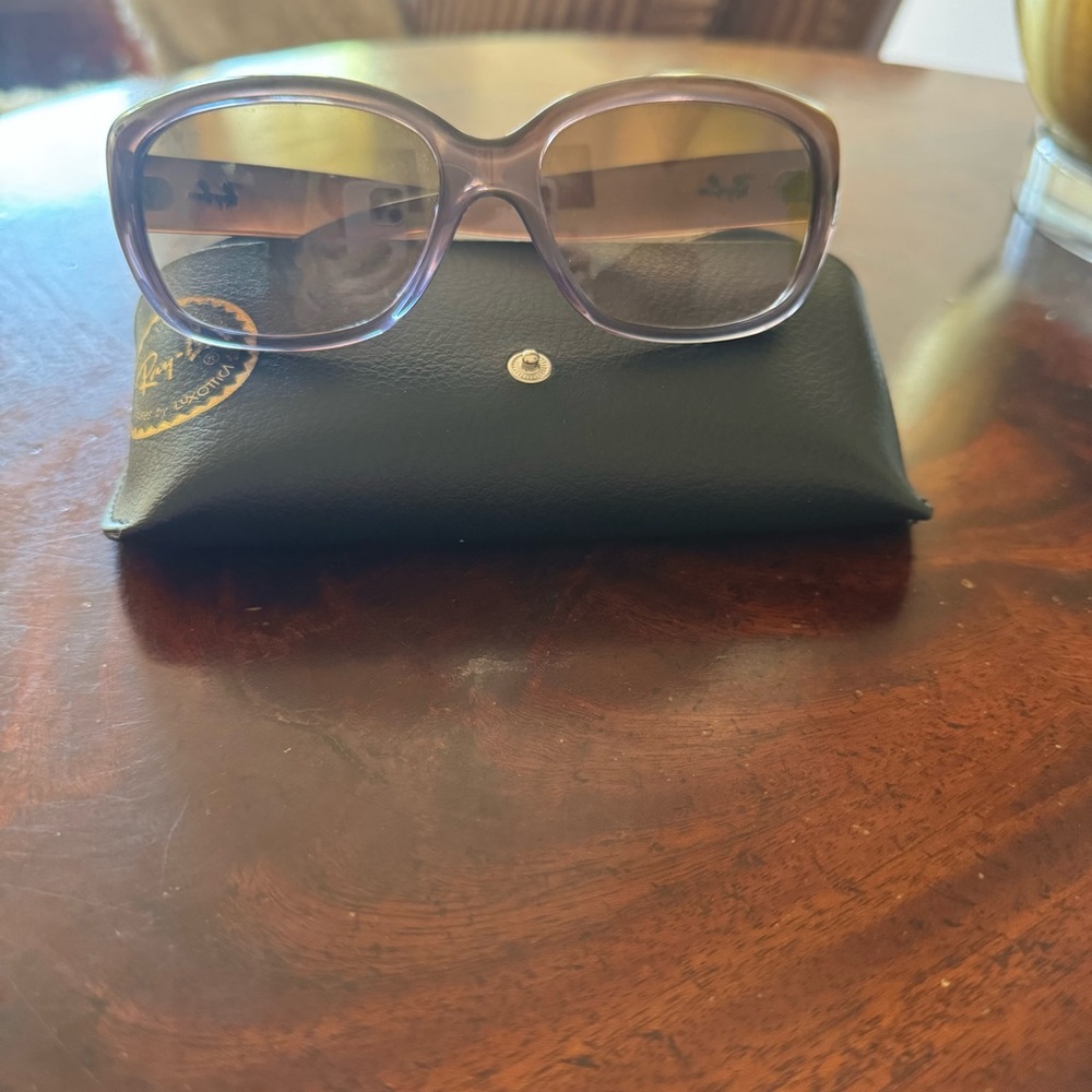 Ray-Ban Jackie Ohh Sunglasses RB4101- Unique Color- Brown with Lavender Tint